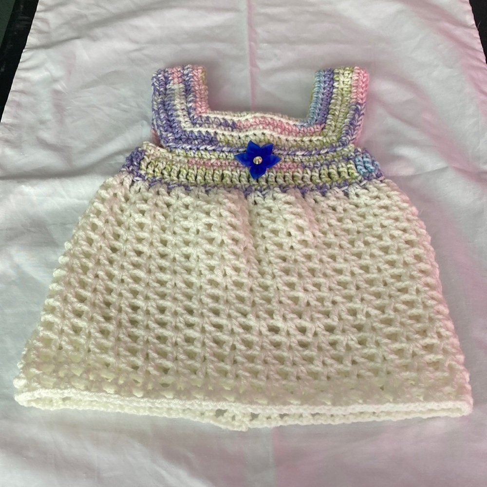 Hand crochet dress